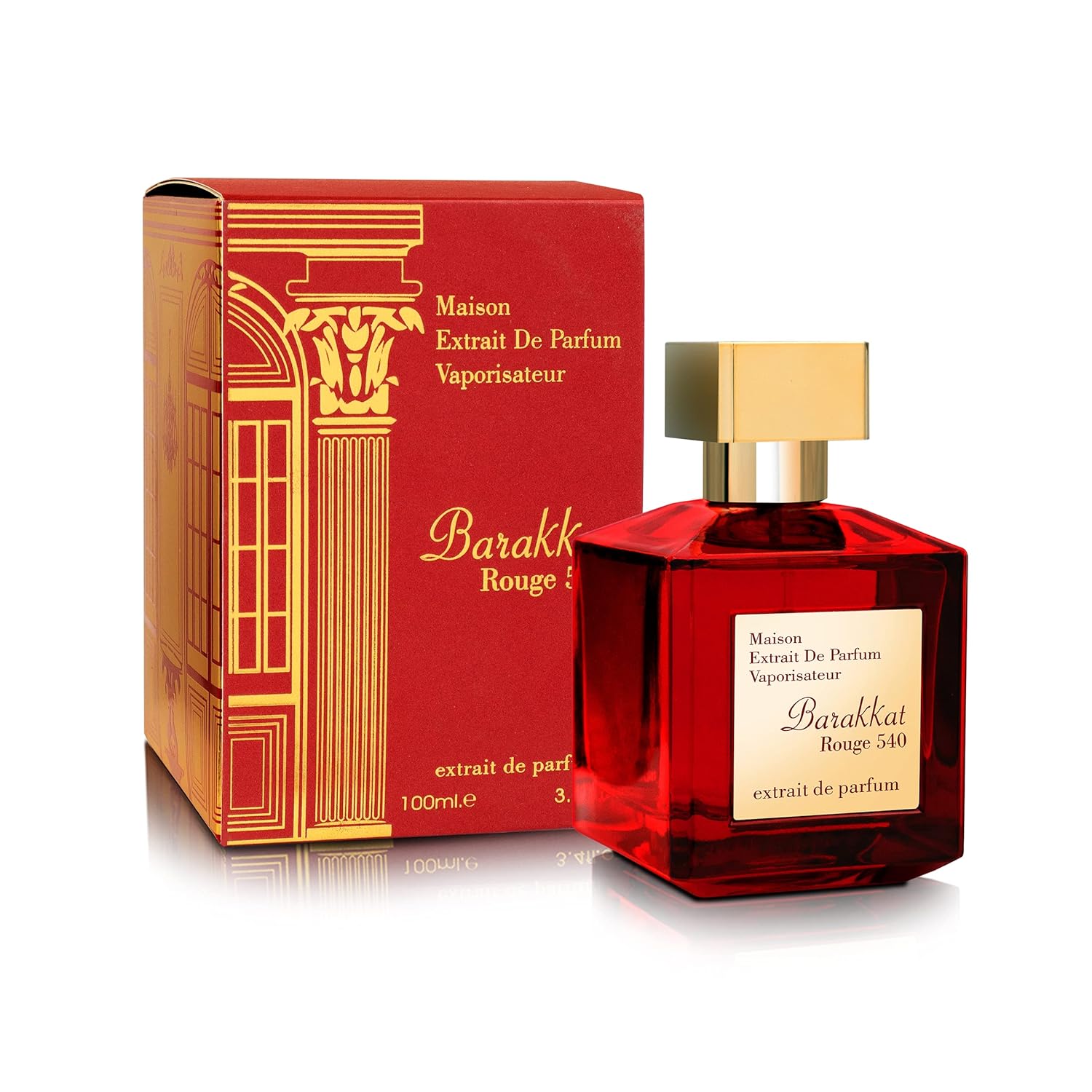 Fragrance World Barakkat Rouge 540 de Maison Alhambra para mujer – 3.4 oz Extrait De Parfum Spray | por, Maison Alhambra, para mujer