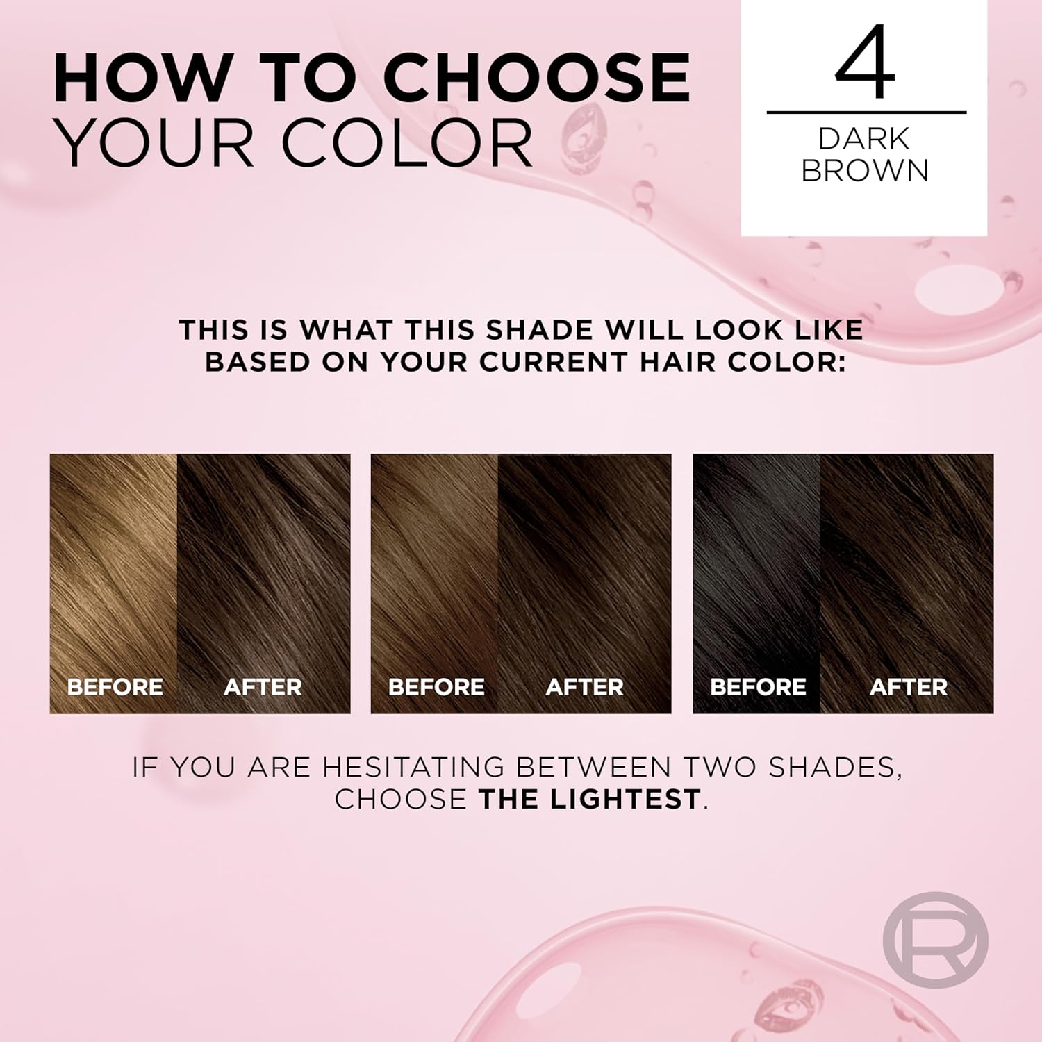 L'Oreal Paris Excellence Crème Tinte Permanente para el Cabello, Color de Cabello de Triple Cuidado con Complejo Pro-Keratine para Cobertura 100% de Canas, 4 Marrón Oscuro, 1 Kit