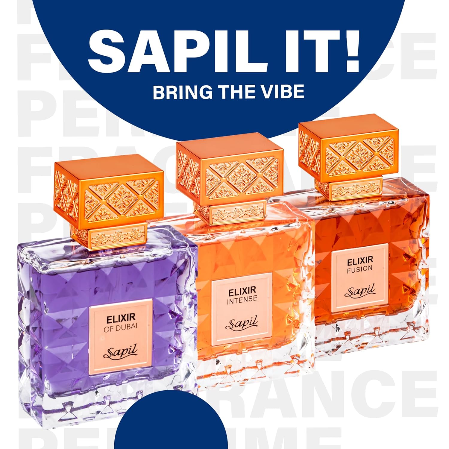 Sapil Elixir Intense Unisex Eau De Parfum – Fresh Spicy Rose Blend with Vanilla & Amber – Long-Lasting Premium Arabic Perfume for Men & Women – 3.38 oz