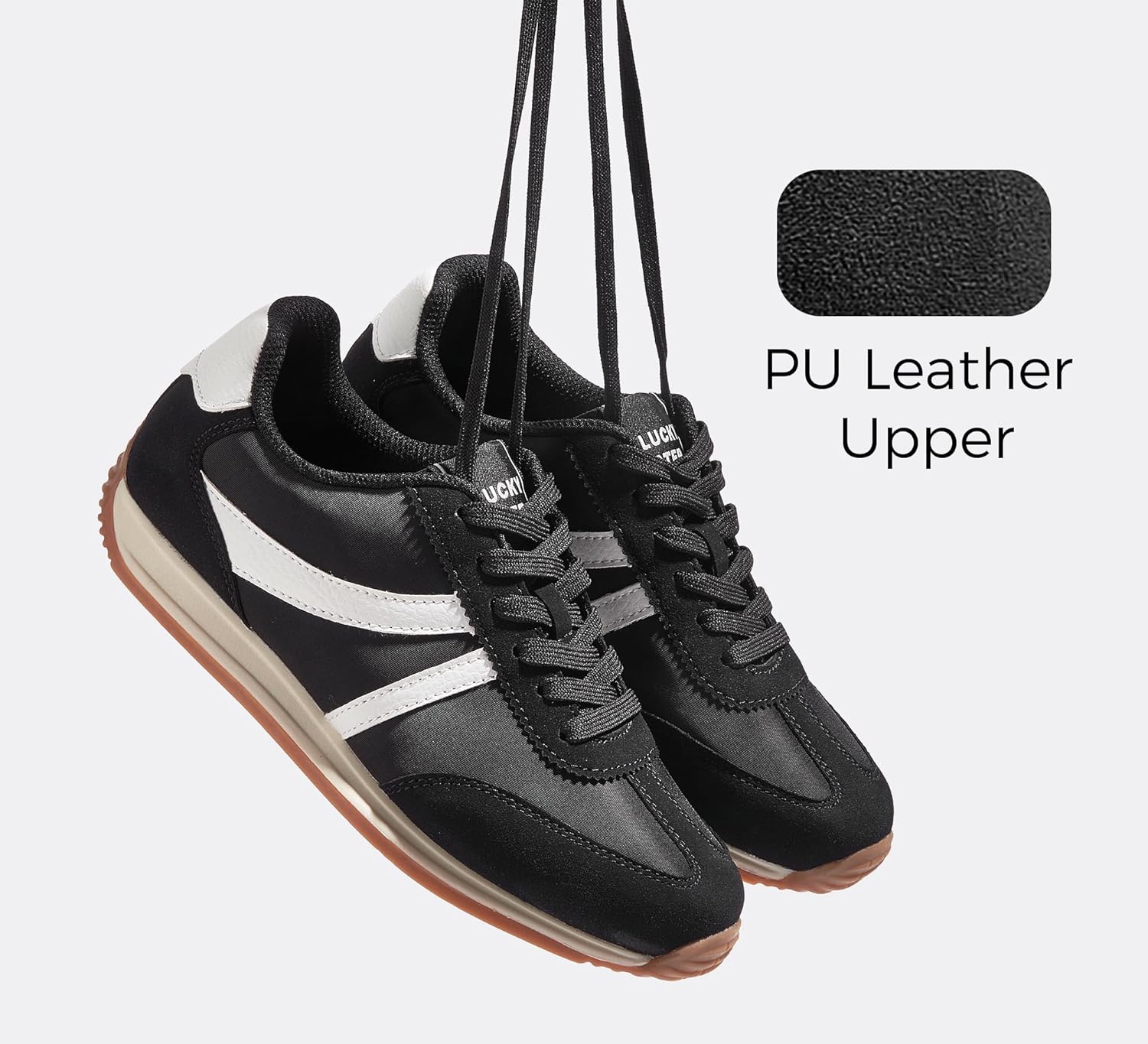 LUCKY STEP - Zapatillas deportivas de moda retro para mujer, antideslizantes, cómodas, casuales, para correr, transpirables, clásicas, para caminar