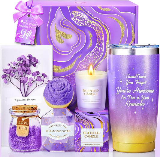 BodyRefresh Mothers Day Gifts for Mom, Birthday Gifts for Women Gift Baskets Self Care Package Gift Set Get Well Soon Gift for Her Happy Birthday Gift Ideas Spa Set for Adult Grandma Wife