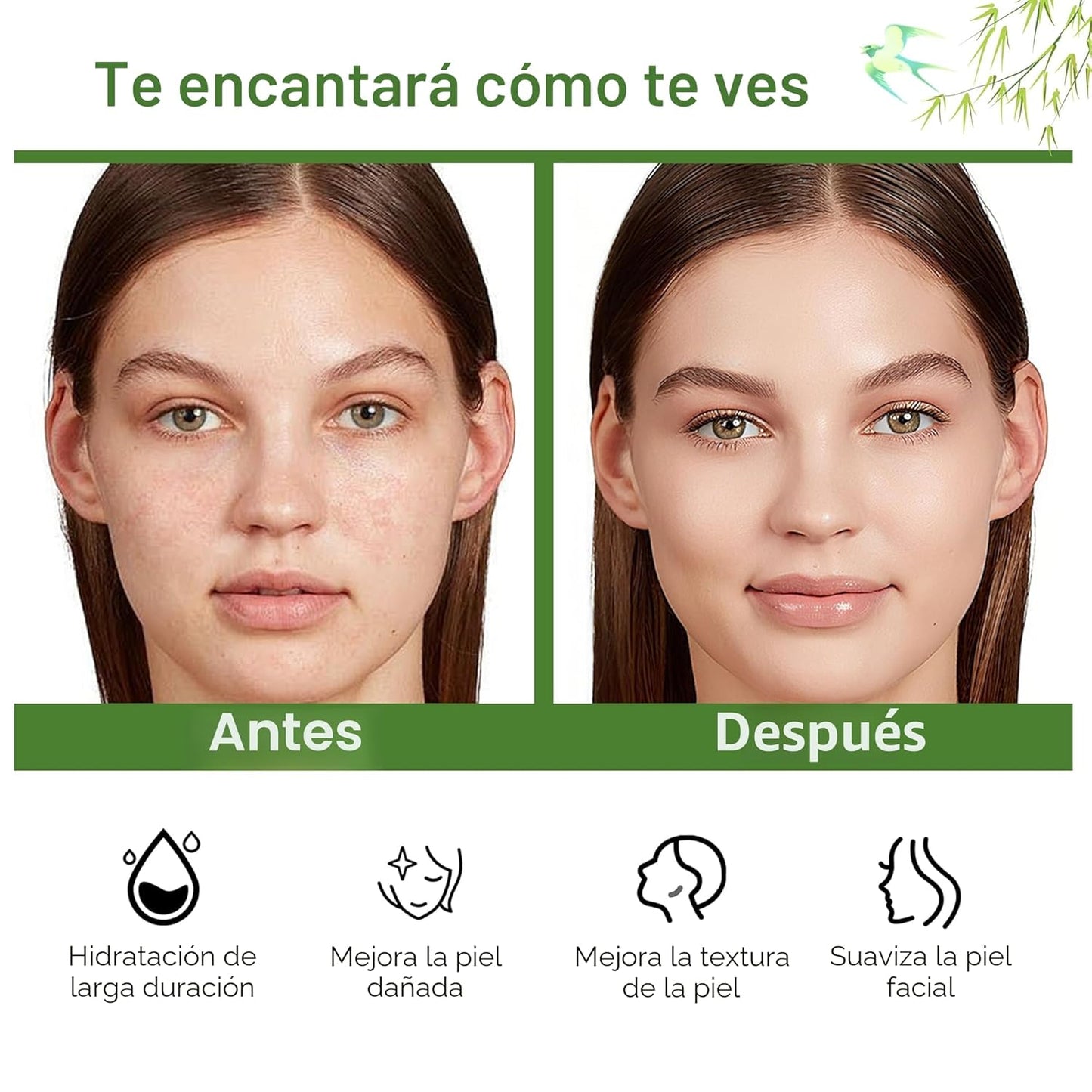 Glown - Juego de 6 piezas para el cuidado de la piel hidratante con 5X vitamina C y niacinamida colágeno, kit de cuidado facial HONLINK incluye tóner, suero facial, limpiador, humectante, crema para