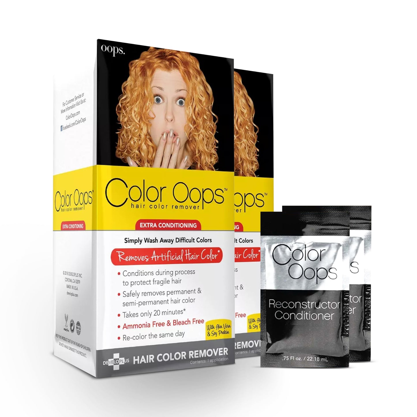 Color Oops decolorante de cabello con extra acondicionador.
