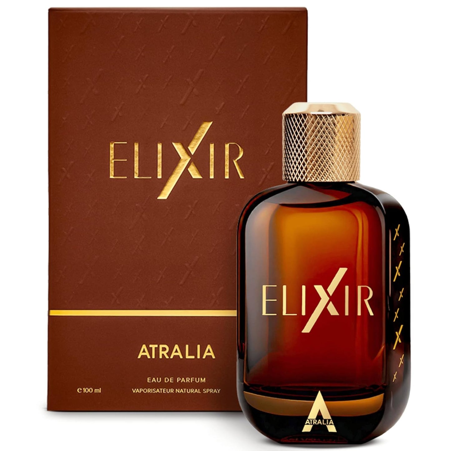 Atralia Elixir Eau de Parfum 100 ml | Perfume de Ámbar Fresco y Amadeirado para Hombre | Fragancia de Larga Duración con Menta, Lavanda, Bergamota, Ámbar y Vainilla