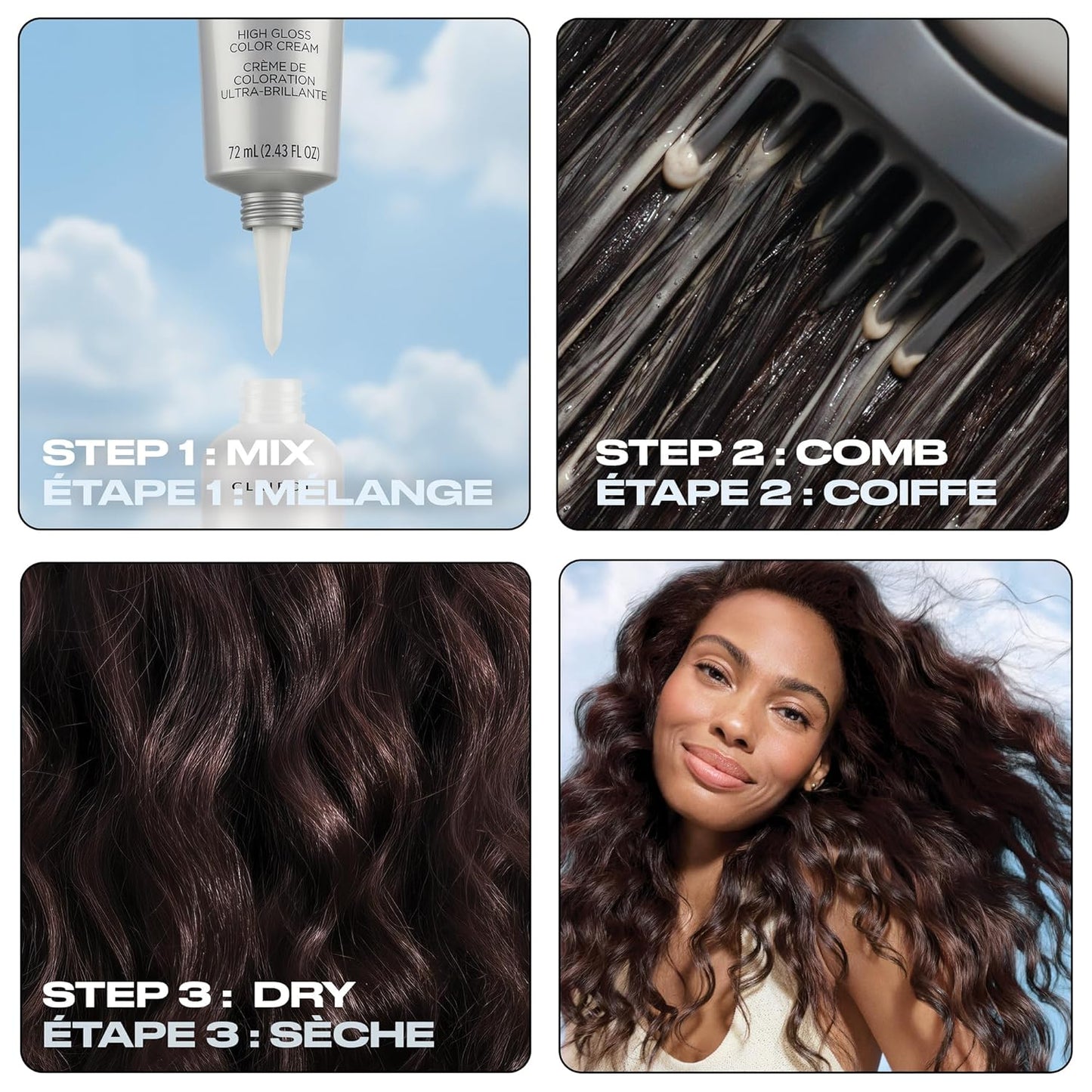 Clairol Nice'N Easy 10 Permanent Hair Dye, 6WN Light Chocolate Brown Hair Color, Pack of 1