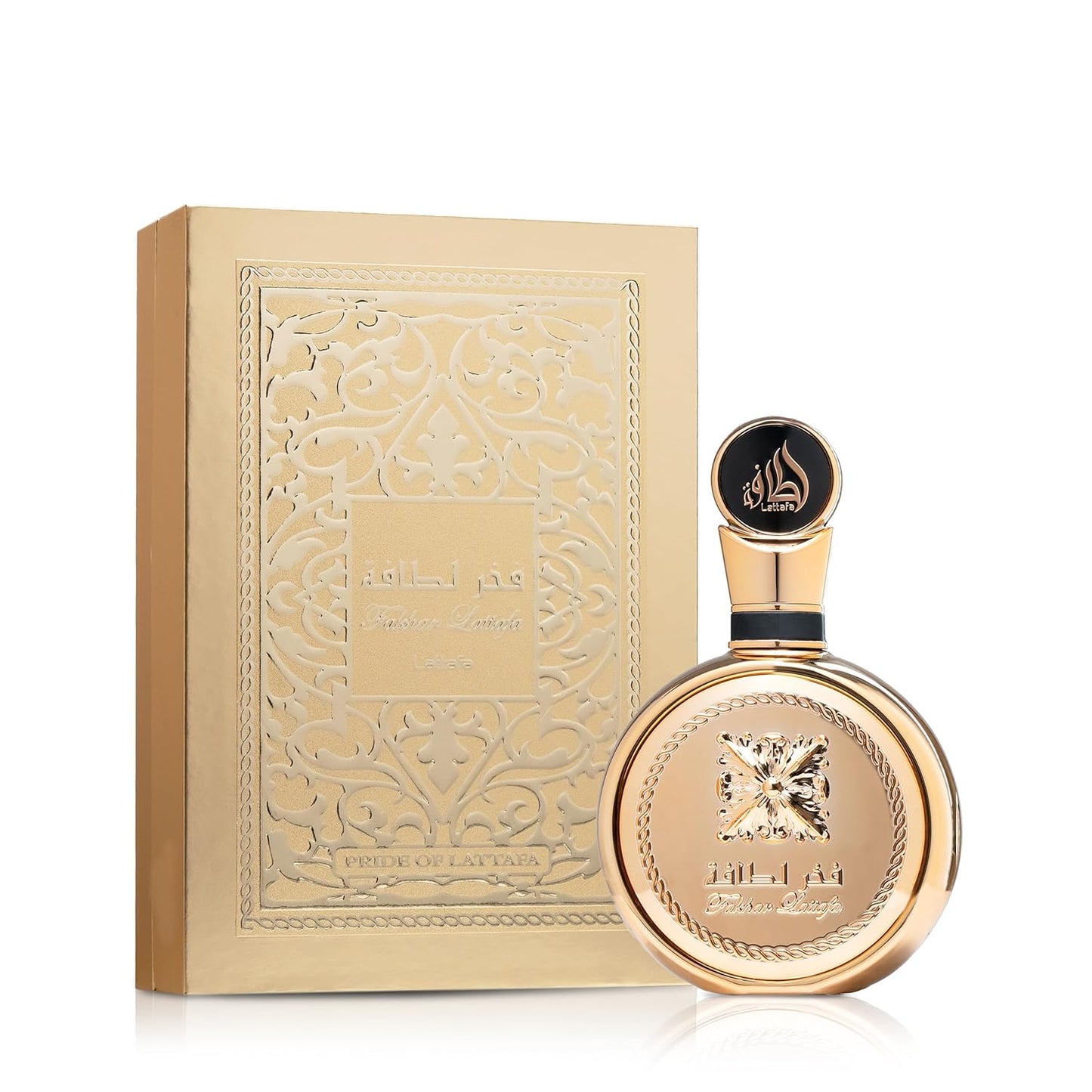 Lattafa Fakhar Gold Extrait - Floral, Amber, Woody - Eau de Parfum de fragancia duradera para unisex, 3.40 onzas / 100 ml