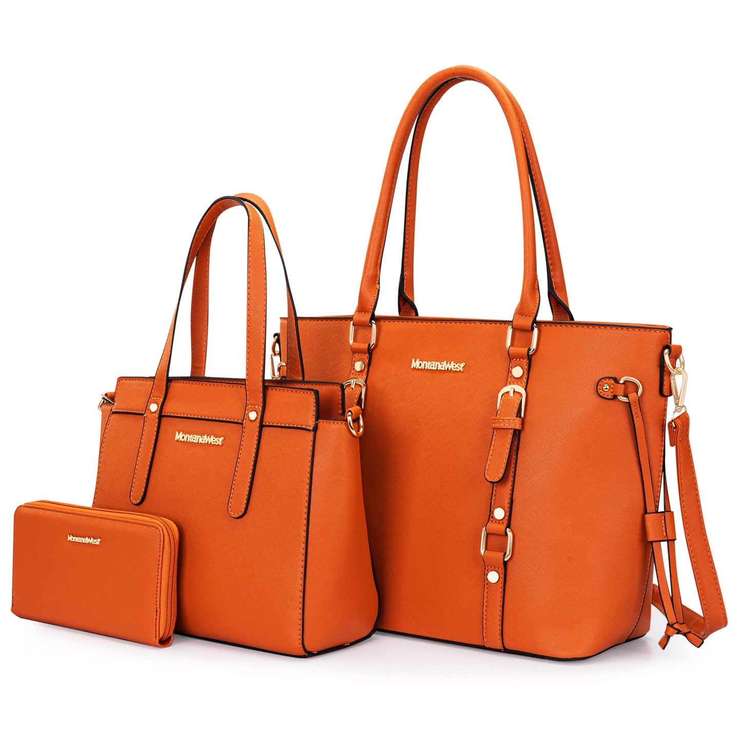 Montana West 3PCS Purses for Women Tote Bag and Wallet Set Shoulder Satchel Handbags