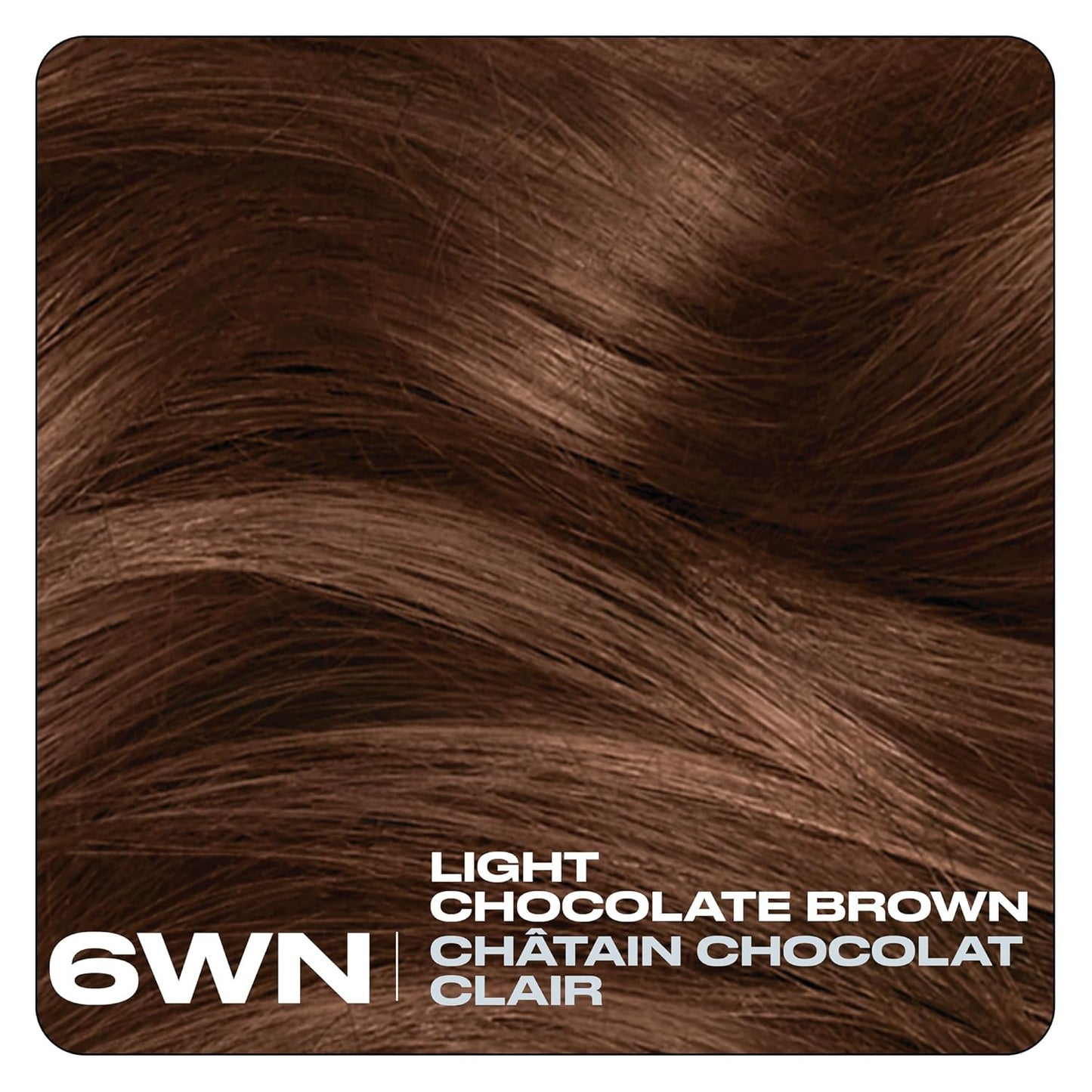 Clairol Nice'N Easy 10 Permanent Hair Dye, 6WN Light Chocolate Brown Hair Color, Pack of 1