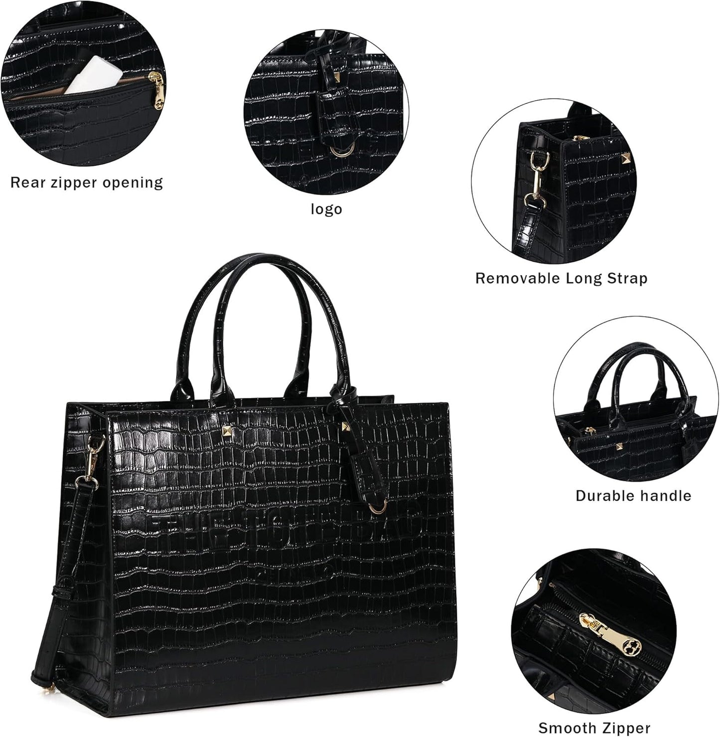 Chinllo Tote Bag for Women Top Handle Satchel Purse and Handbags with Shoulder Strap