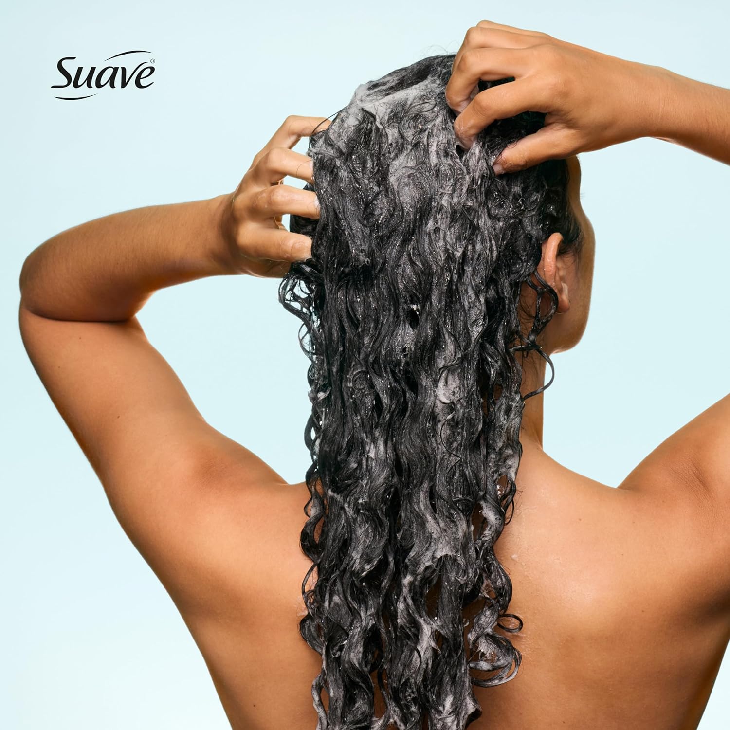 Suave Moisture Repair Sulfate-Free Shampoo with Hyaluronic Acid & Aloe Vera, Hydrates & Restores Dry, Damaged Hair, 4 Count, 28 FL OZ