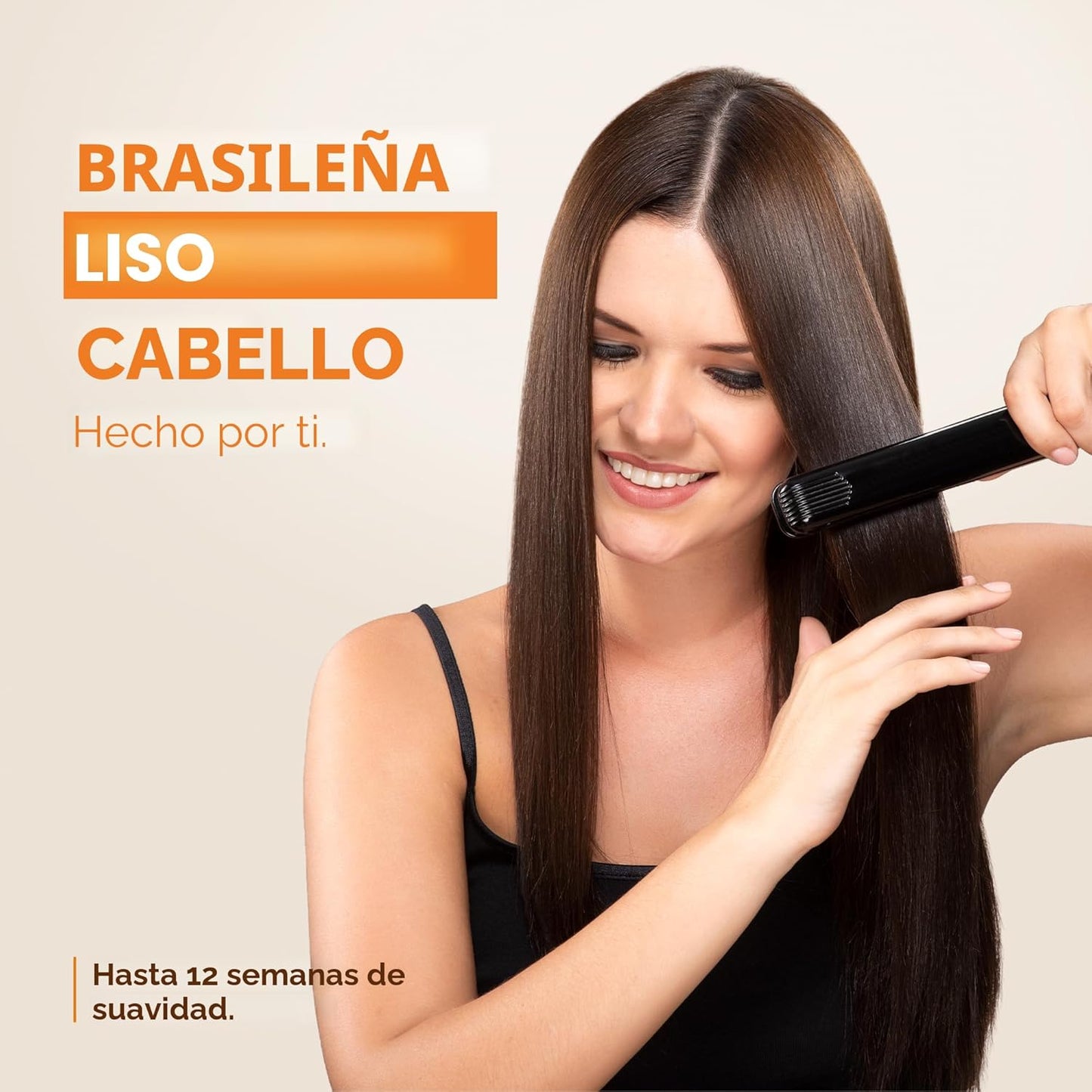 KATIVA Kit de tratamiento de queratina brasileña – Alisado de cabello sin formaldehído en casa con ácido hialurónico – Hasta 12 semanas de control del encrespamiento para cabello rizado, ondulado