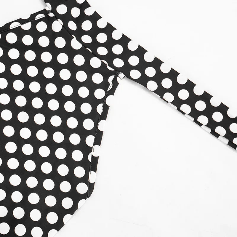 FAGADOER Fashion Color Dot Printing Bodycon Jumpsuits Woman Halter Sleeveless Backless Rompers Female Streetwear Overalls