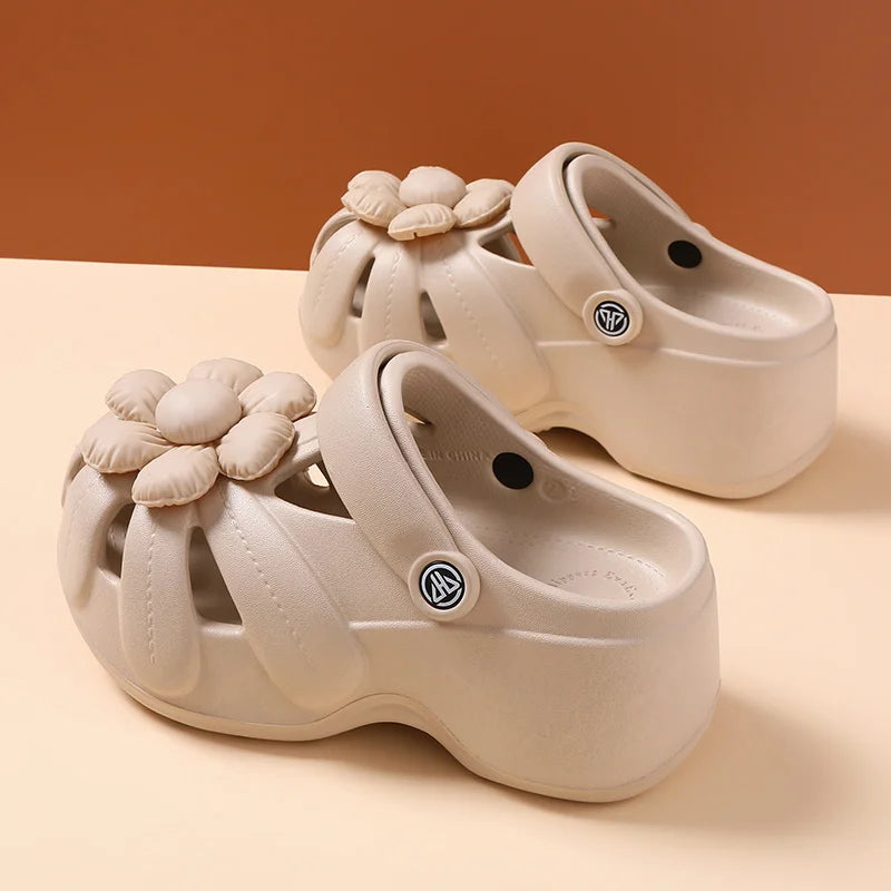 Women's Toe-Toe Slippers for Women, New Style Thick-Soled, Non-Slip, Breathable Summer Beach Shoes and Sandals