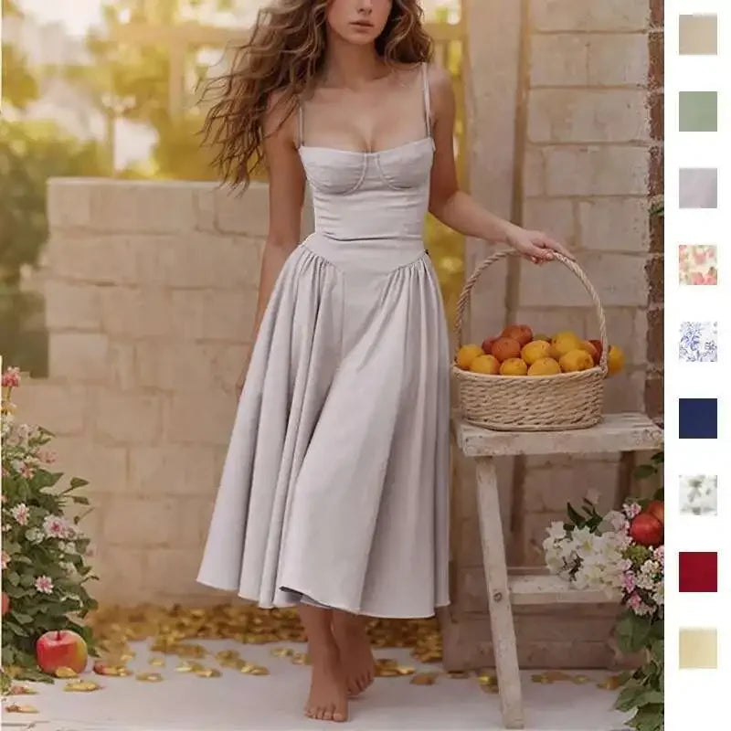 Summer Sexy Women Dress Bohemia Long  Flower Beach Sundress Dress for Female