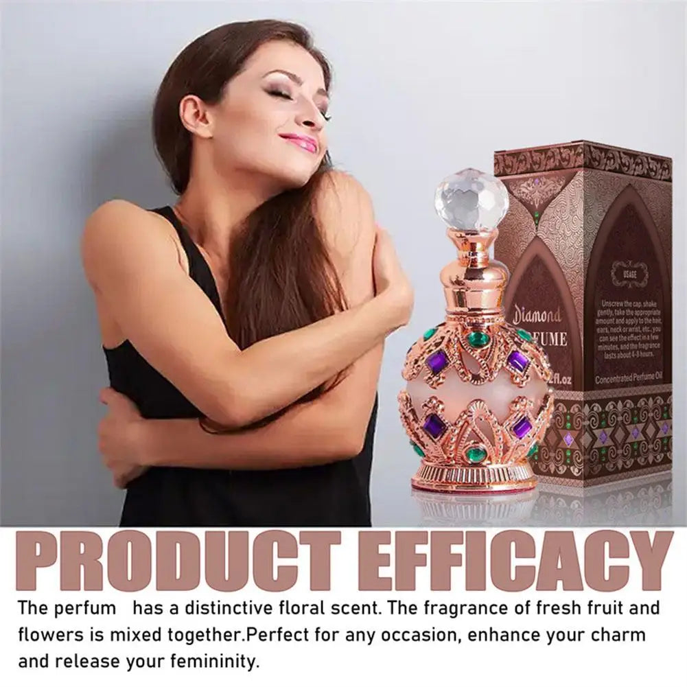 Exotic Arabian Perfume For Women, Enchanting Floral Bouquet With Rose, Jasmine & Vanilla Long-Lasting Pheromone-Infused Fragrance