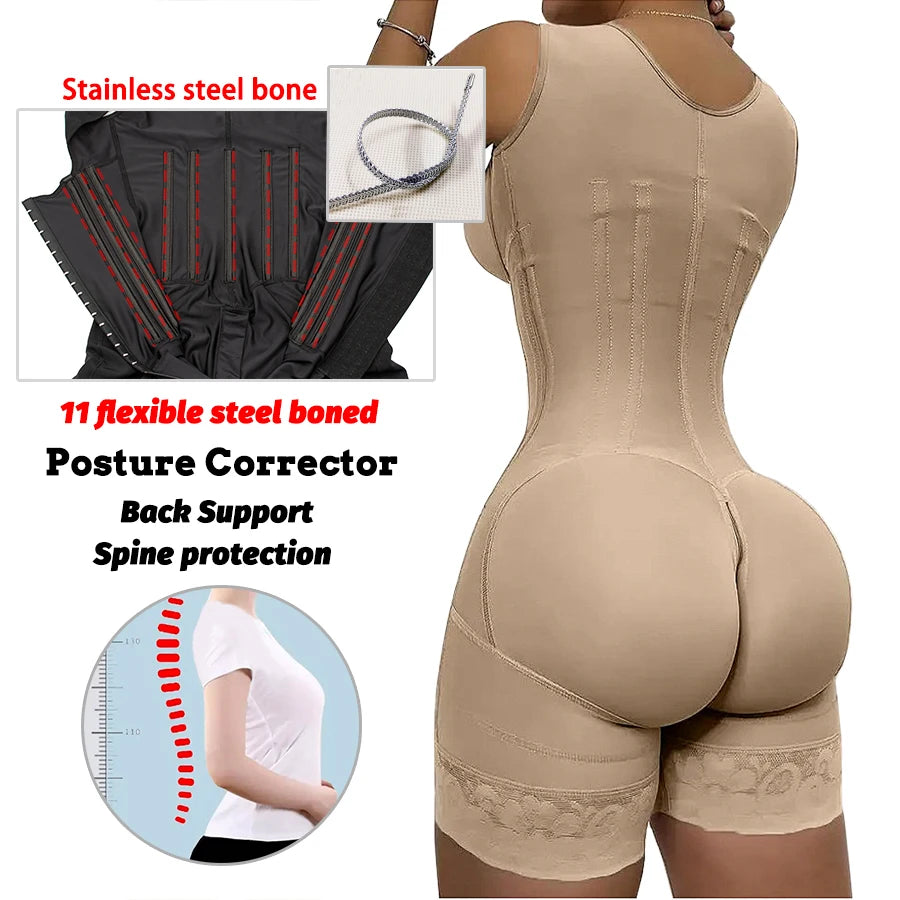 Colombian Girdles High Compression Shapewear Post Surgery Postoperative Reductive Slimming Sheath Female Corset