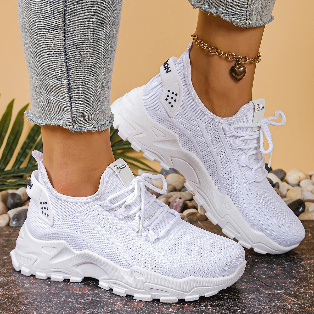 Women's shoes, women's sports shoes  Women's shoes Breathable single-mesh dad shoes Women's casual and versatile sports shoe