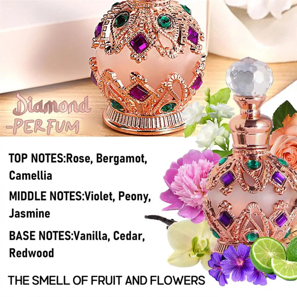 Exotic Arabian Perfume For Women, Enchanting Floral Bouquet With Rose, Jasmine & Vanilla Long-Lasting Pheromone-Infused Fragrance