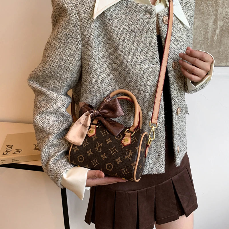 Paris Fashion Designer Elegant Handbag Classic Vintage Style For Luxury Women Leisure Business Commuter Bag