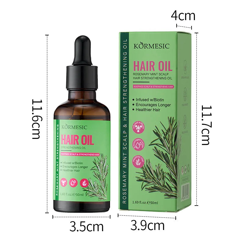 Hair Growth Product kit Rosemary Mint Fast Dense Hair Shampoo Conditioner Repair Damage Hair Mask Prevent Hair Loss Serum Oil