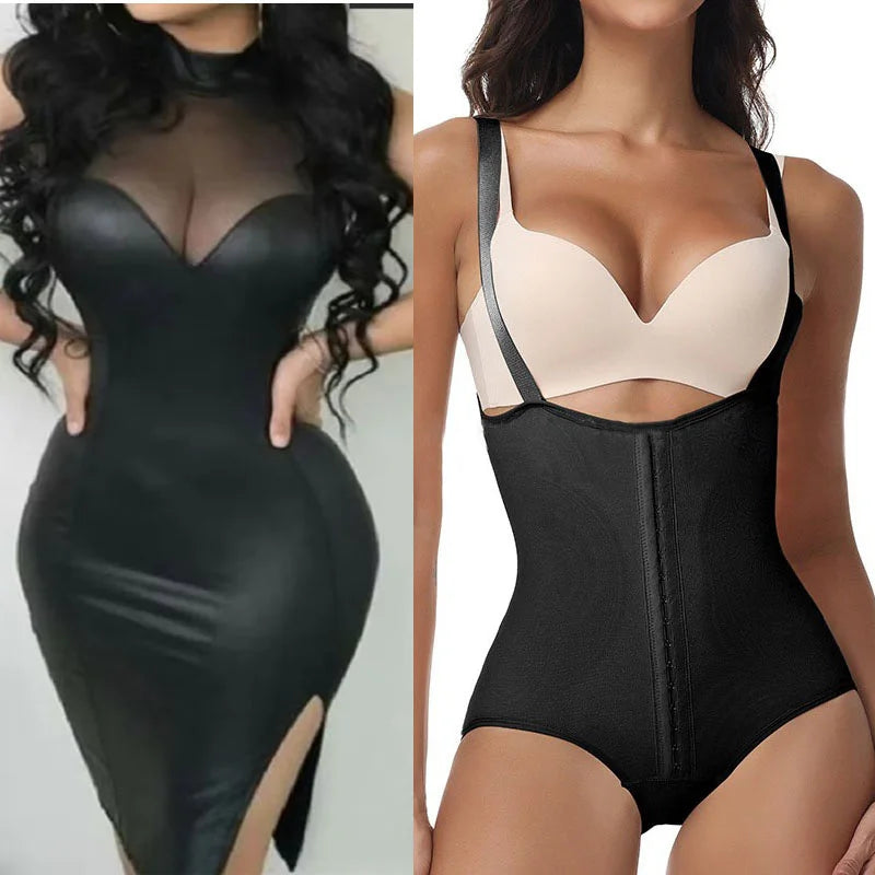 GUUDIA Lower Tummy Control Colombian Girdle Butt Lifting Control Girdle Adjustable Straps Back Fat Smooth Body Shaper Low Belly