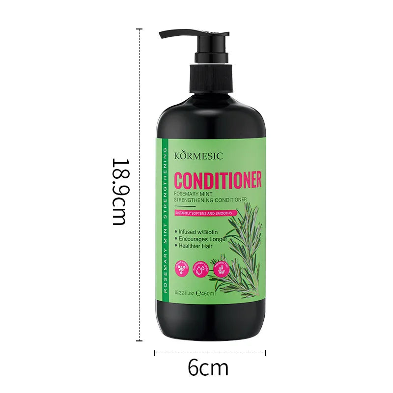 Hair Growth Product kit Rosemary Mint Fast Dense Hair Shampoo Conditioner Repair Damage Hair Mask Prevent Hair Loss Serum Oil