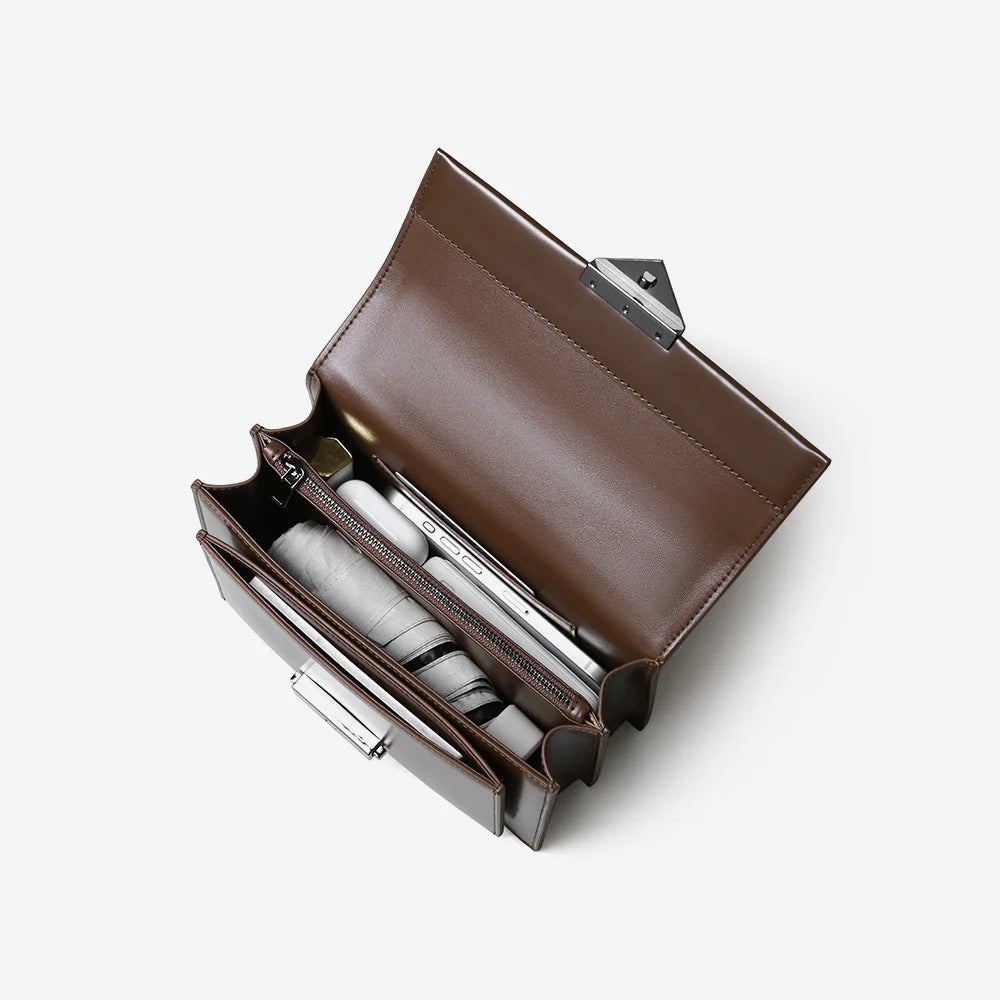 Factory Customized Simple Genuine Leather Women's Handbags High Quality Crossbody Bag Luxury Chain Women Shoulder Bags