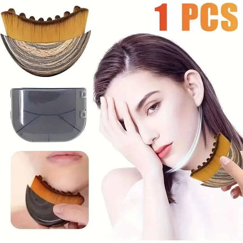 Lymphatic Facial Brush for Chin and Jawline Contouring and Sculpting