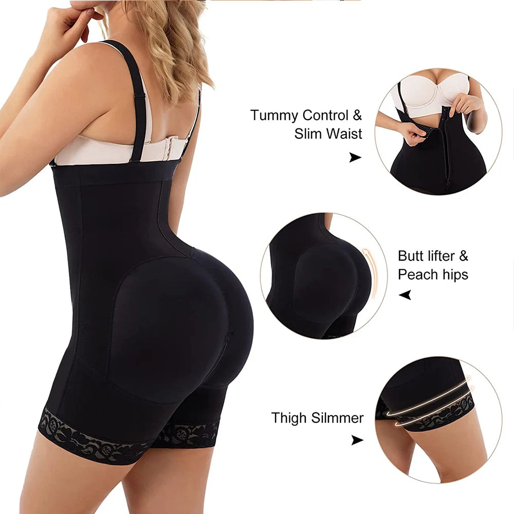 Colombian Faja Shapewear for Women, Full Body Shaper, High Compression Reducing and Shaping Girdle, Tight Fajas Colombianas