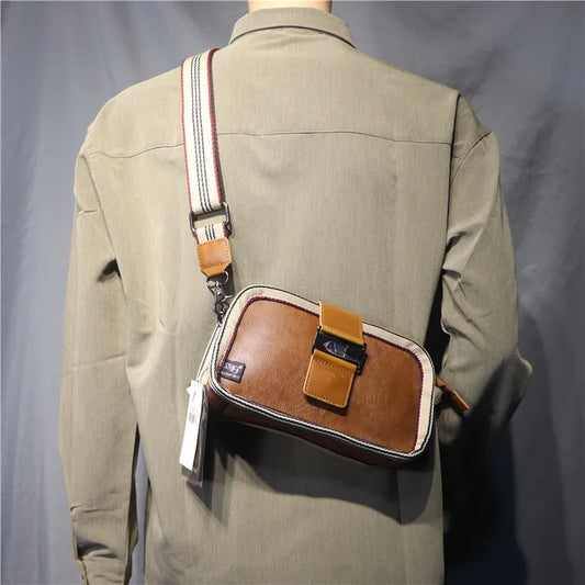 Fashion Japan and South Korea Men and Women Crossbody Small Bag Summer Sports Outdoor Buckle Men's Shoulder Hip Hop Bag
