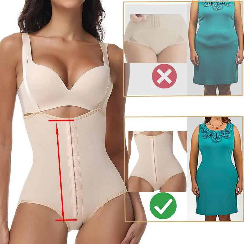 GUUDIA Lower Tummy Control Colombian Girdle Butt Lifting Control Girdle Adjustable Straps Back Fat Smooth Body Shaper Low Belly