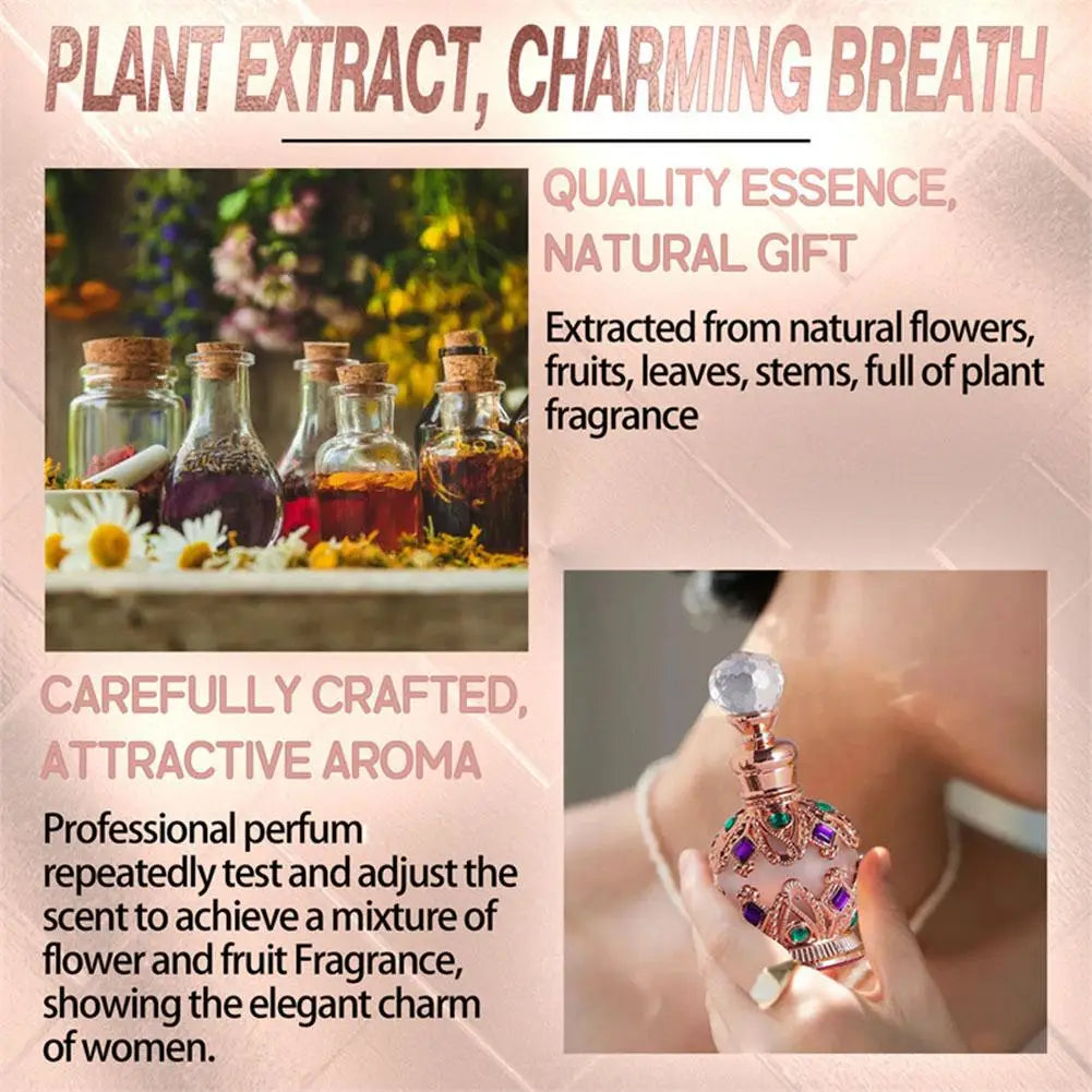 Exotic Arabian Perfume For Women, Enchanting Floral Bouquet With Rose, Jasmine & Vanilla Long-Lasting Pheromone-Infused Fragrance