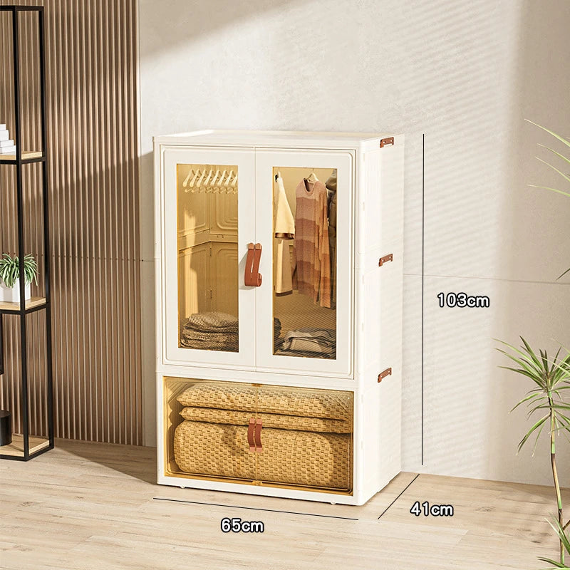 Household Floor Standing Baby Toys Clothes Hanging Clothes Locker Cabinet Large capacity Living Room Children's Wardrobe