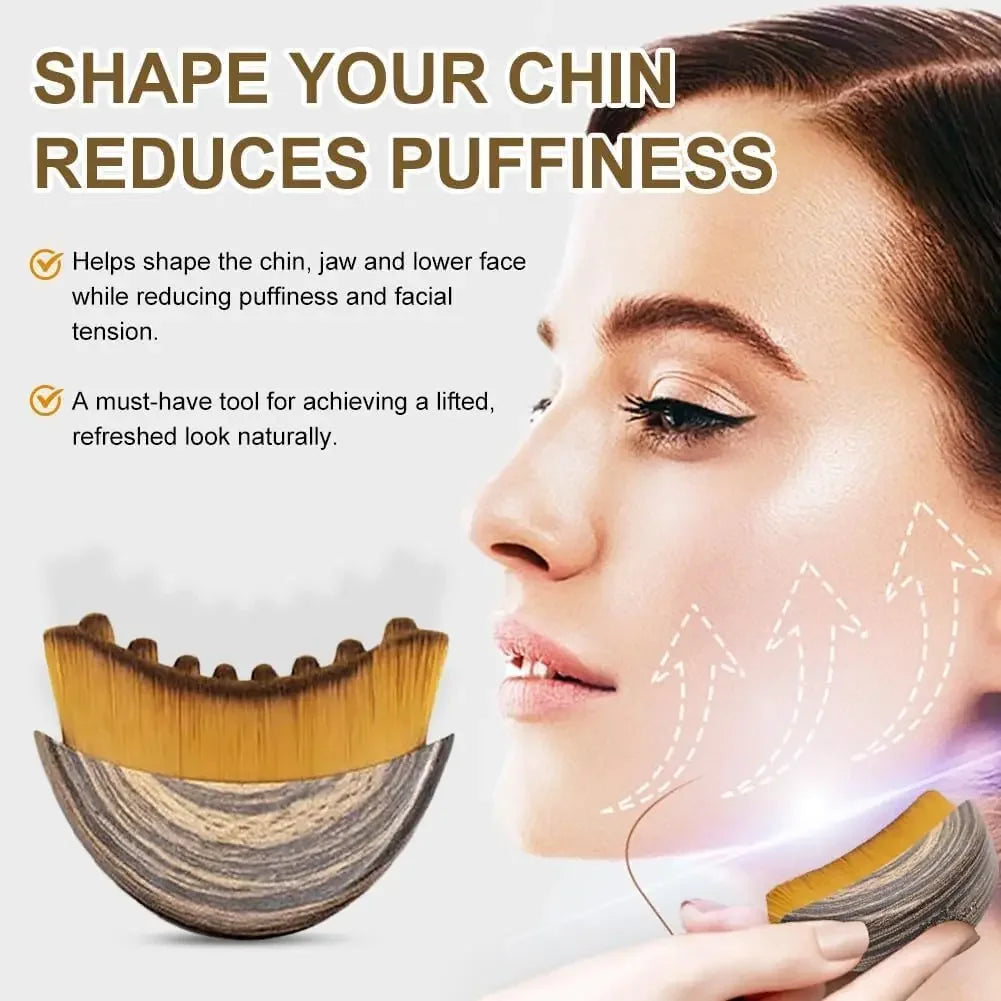 Lymphatic Facial Brush for Chin and Jawline Contouring and Sculpting