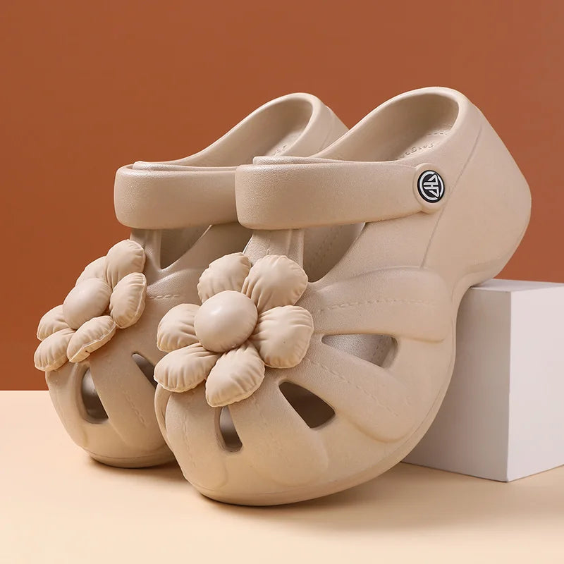 Women's Toe-Toe Slippers for Women, New Style Thick-Soled, Non-Slip, Breathable Summer Beach Shoes and Sandals
