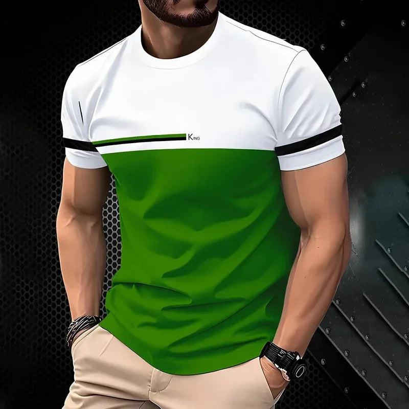 In the summer of , men's casual T-shirts are added with simple O-neck short-sleeved outdoor clothing and breathable 3d print