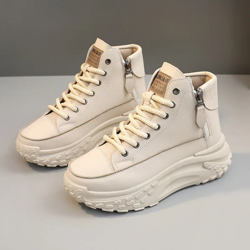 2025 New Women's Sneakers Luxury Fashion High Top Women's Boots Platform Casual Shoes Outdoor Running Shoes for Women Women's Sneakers