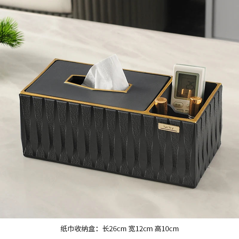 Household Simple Living Room Light Luxury Creative Office Fly Ash Ashtray Tissue Box Desktop Decoration Storage Accessories
