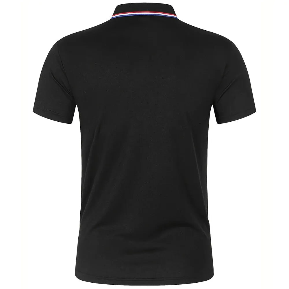 Hot Sale Men's Summer Casual Breathable Comfortable Polo Shirt Men's Solid Color High Quality Short Sleeve T-Shirt