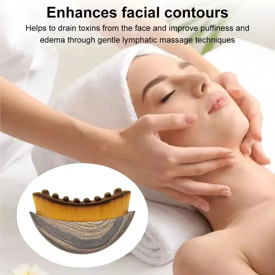 Lymphatic Facial Brush for Chin and Jawline Contouring and Sculpting