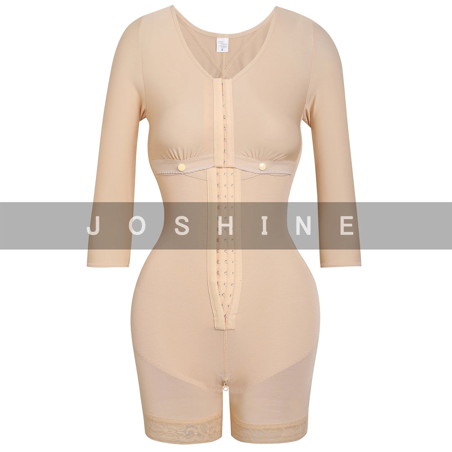 Colombian Post-Surgical Girdle Shapewear Belts for Women, Tummy Control Bodysuit with Sleeves