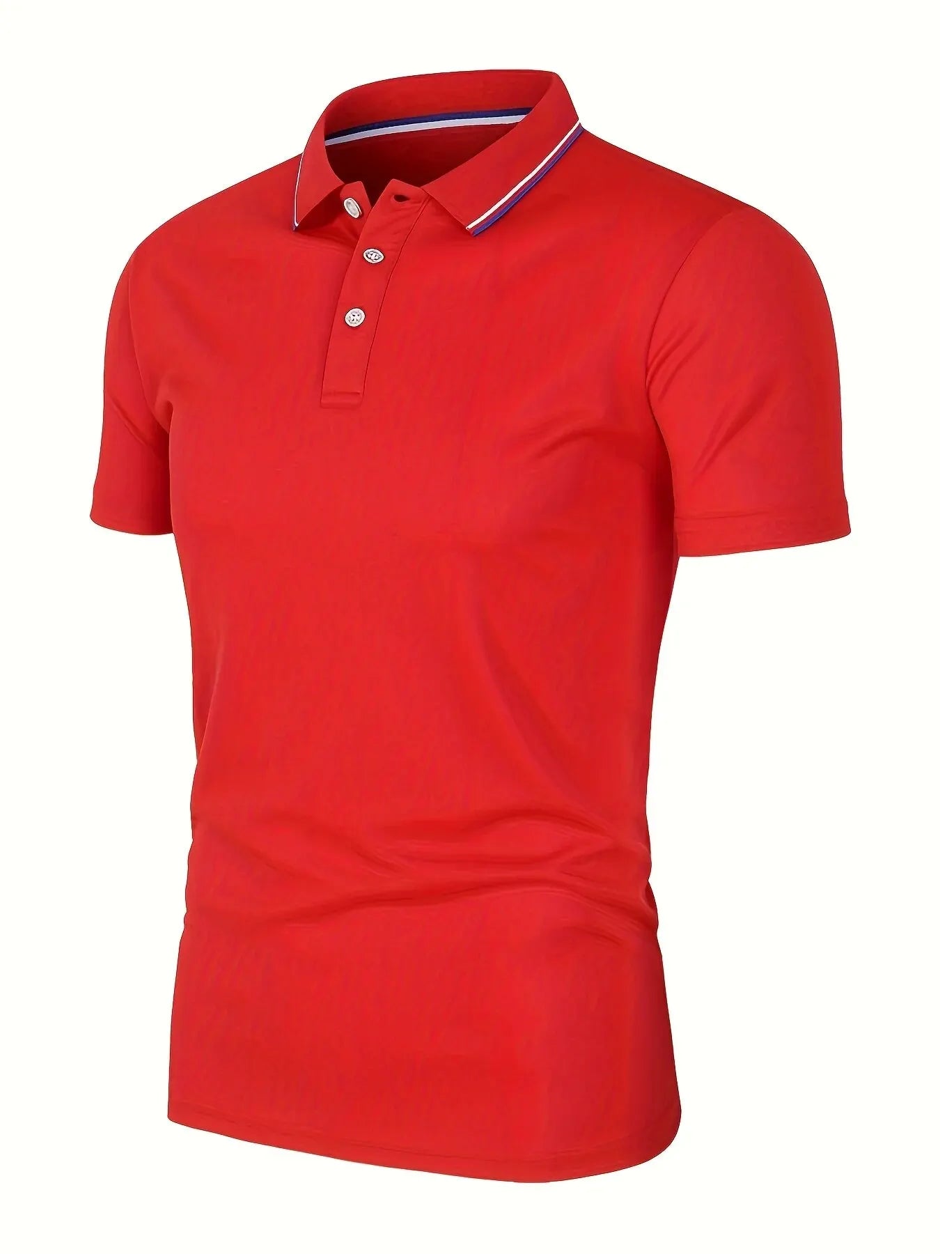 Hot Sale Men's Summer Casual Breathable Comfortable Polo Shirt Men's Solid Color High Quality Short Sleeve T-Shirt