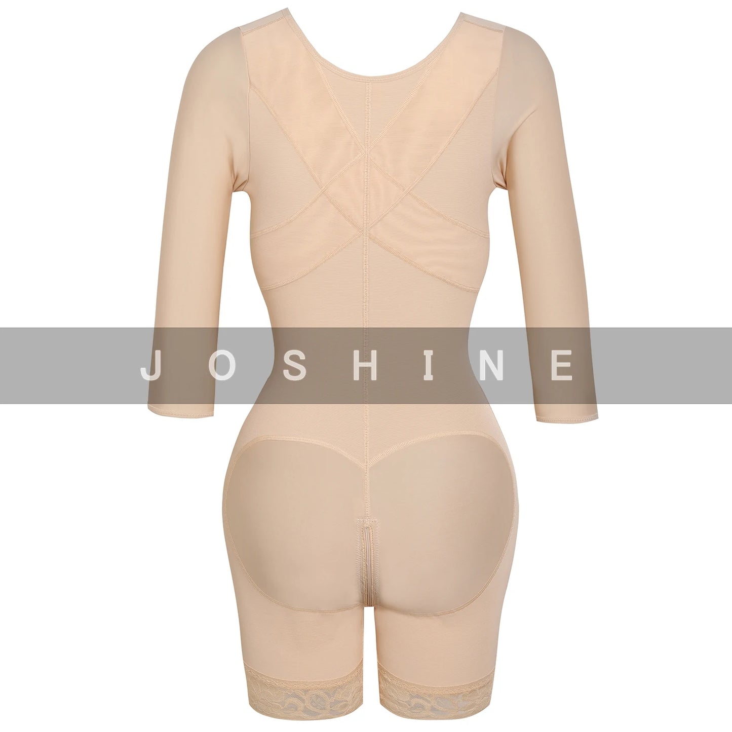 Colombian Post-Surgical Girdle Shapewear Belts for Women, Tummy Control Bodysuit with Sleeves