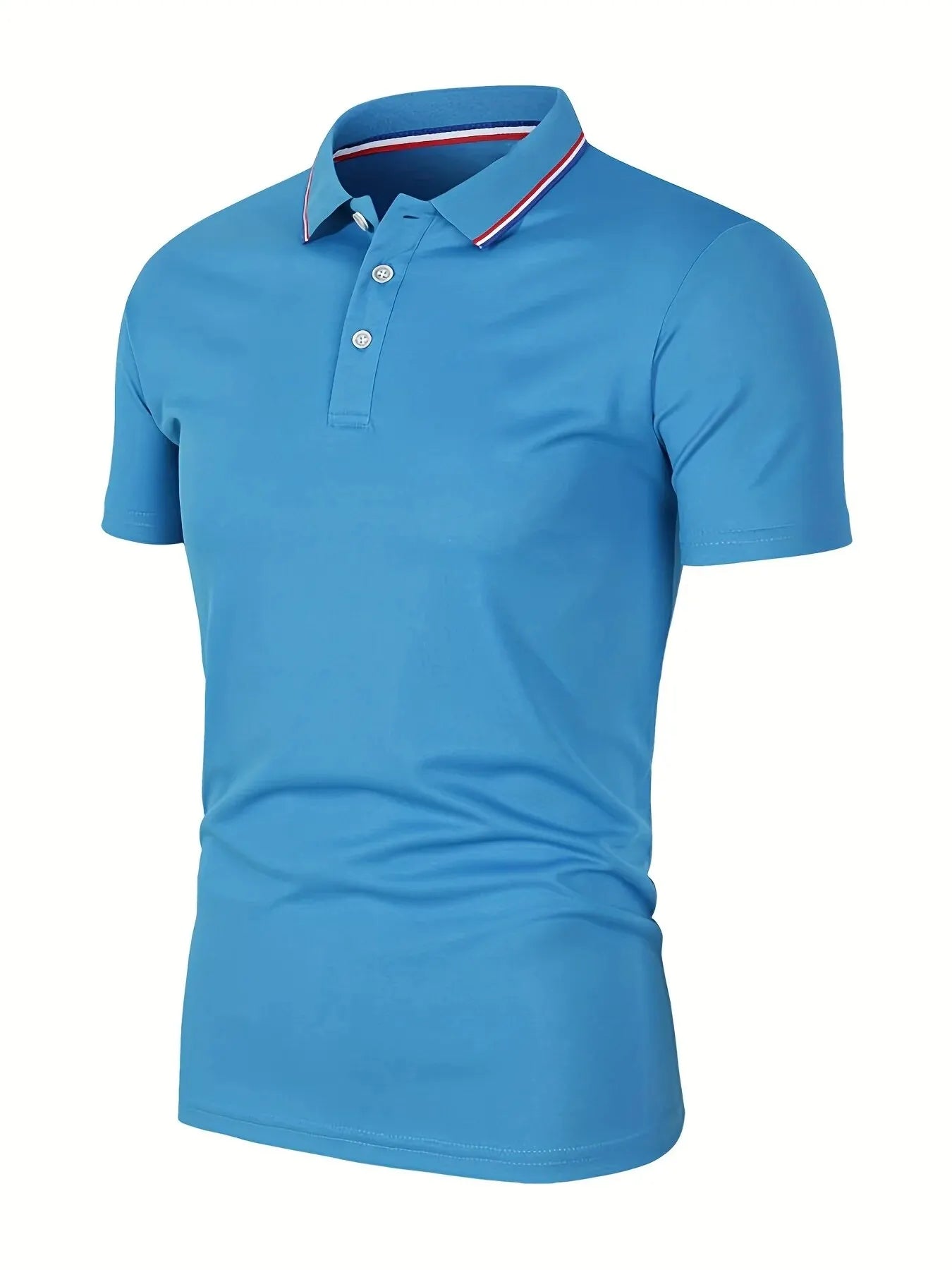 Hot Sale Men's Summer Casual Breathable Comfortable Polo Shirt Men's Solid Color High Quality Short Sleeve T-Shirt