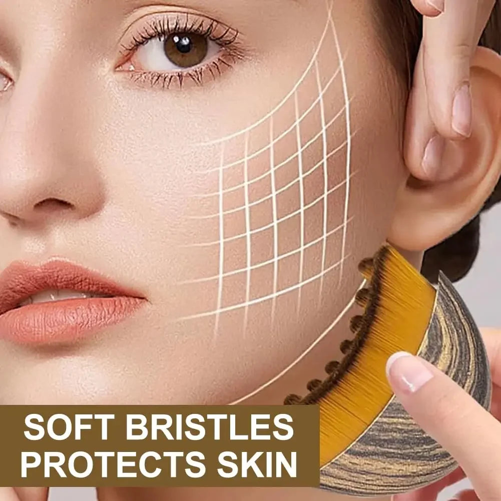 Lymphatic Facial Brush for Chin and Jawline Contouring and Sculpting