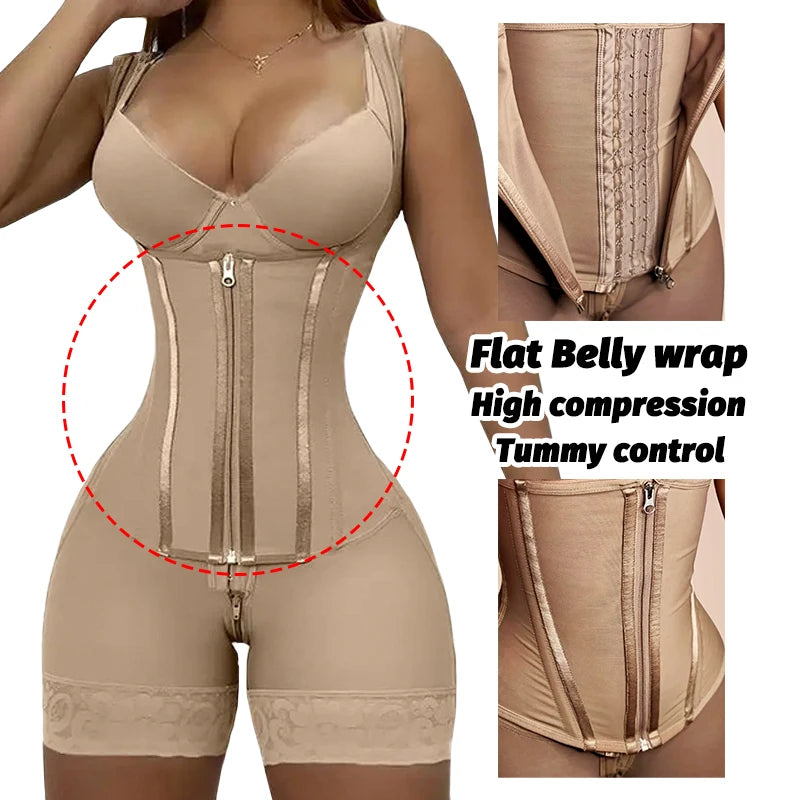 Colombian Girdles High Compression Shapewear Post Surgery Postoperative Reductive Slimming Sheath Female Corset