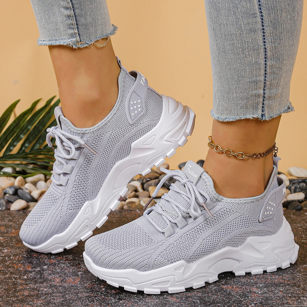 Women's shoes, women's sports shoes  Women's shoes Breathable single-mesh dad shoes Women's casual and versatile sports shoe