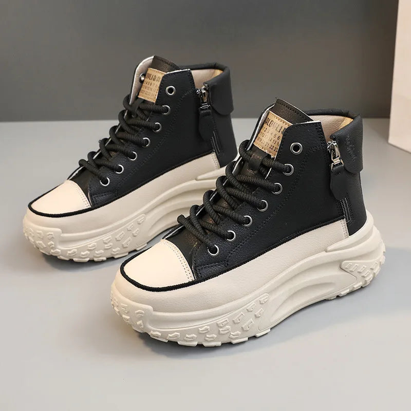 2025 New Women's Sneakers Luxury Fashion High Top Women's Boots Platform Casual Shoes Outdoor Running Shoes for Women Women's Sneakers