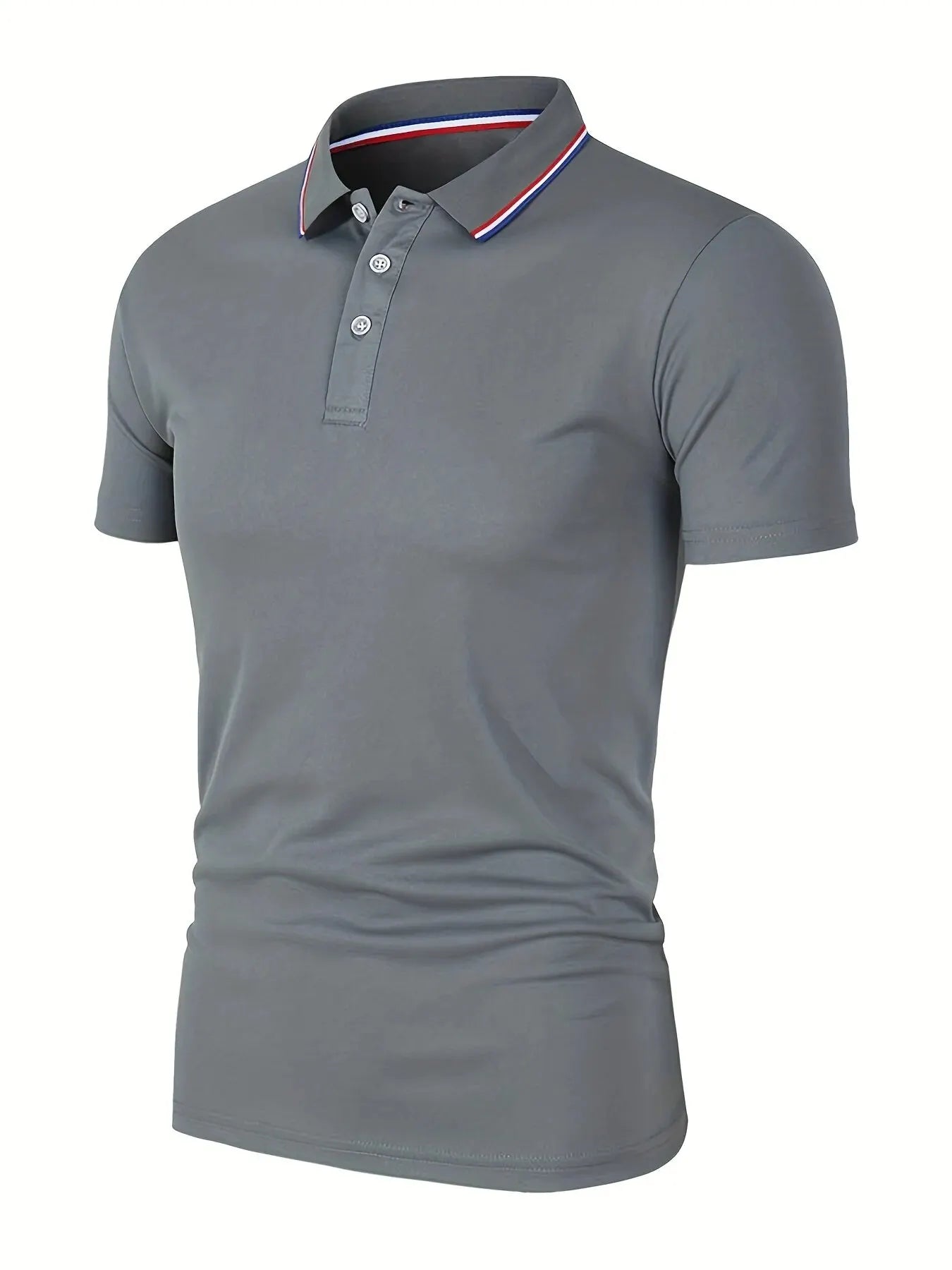 Hot Sale Men's Summer Casual Breathable Comfortable Polo Shirt Men's Solid Color High Quality Short Sleeve T-Shirt