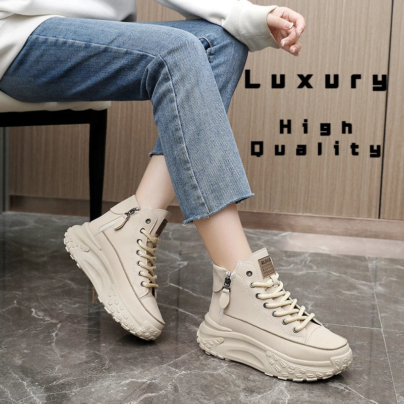 2025 New Women's Sneakers Luxury Fashion High Top Women's Boots Platform Casual Shoes Outdoor Running Shoes for Women Women's Sneakers